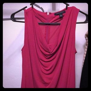 Pink Drape Front Top